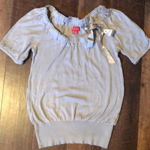 Elle Ribbon Trim Sweater